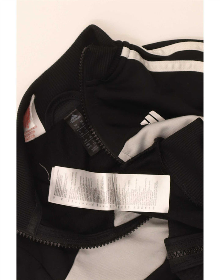 Adidas Veste de survêtement pour garçon 7-8 ans Noir Colourblock Polyester