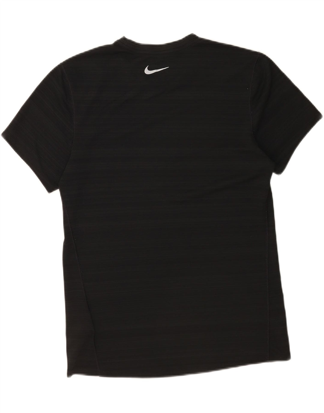 Nike Hommes Dri Fit T-Shirt Haut Noir Rayé Polyester