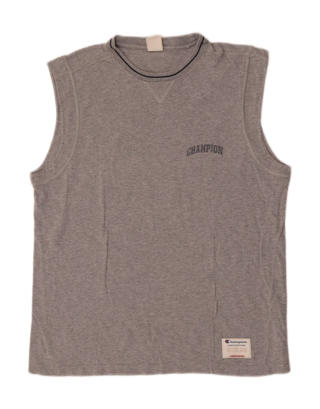 CHAMPION Débardeur Homme XL Gris Moucheté Coton