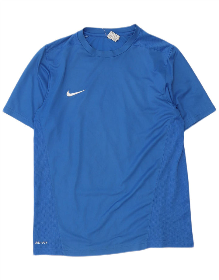 Nike Hommes Dri Fit T-Shirt Haut UK 39/41 Bleu Moyen
