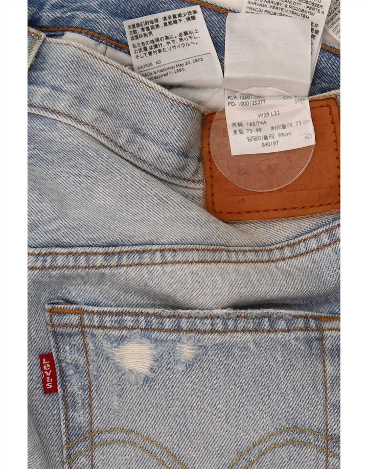 Levi's Jean Slim Effet Déchiré W29 L32 Homme Bleu Coton
