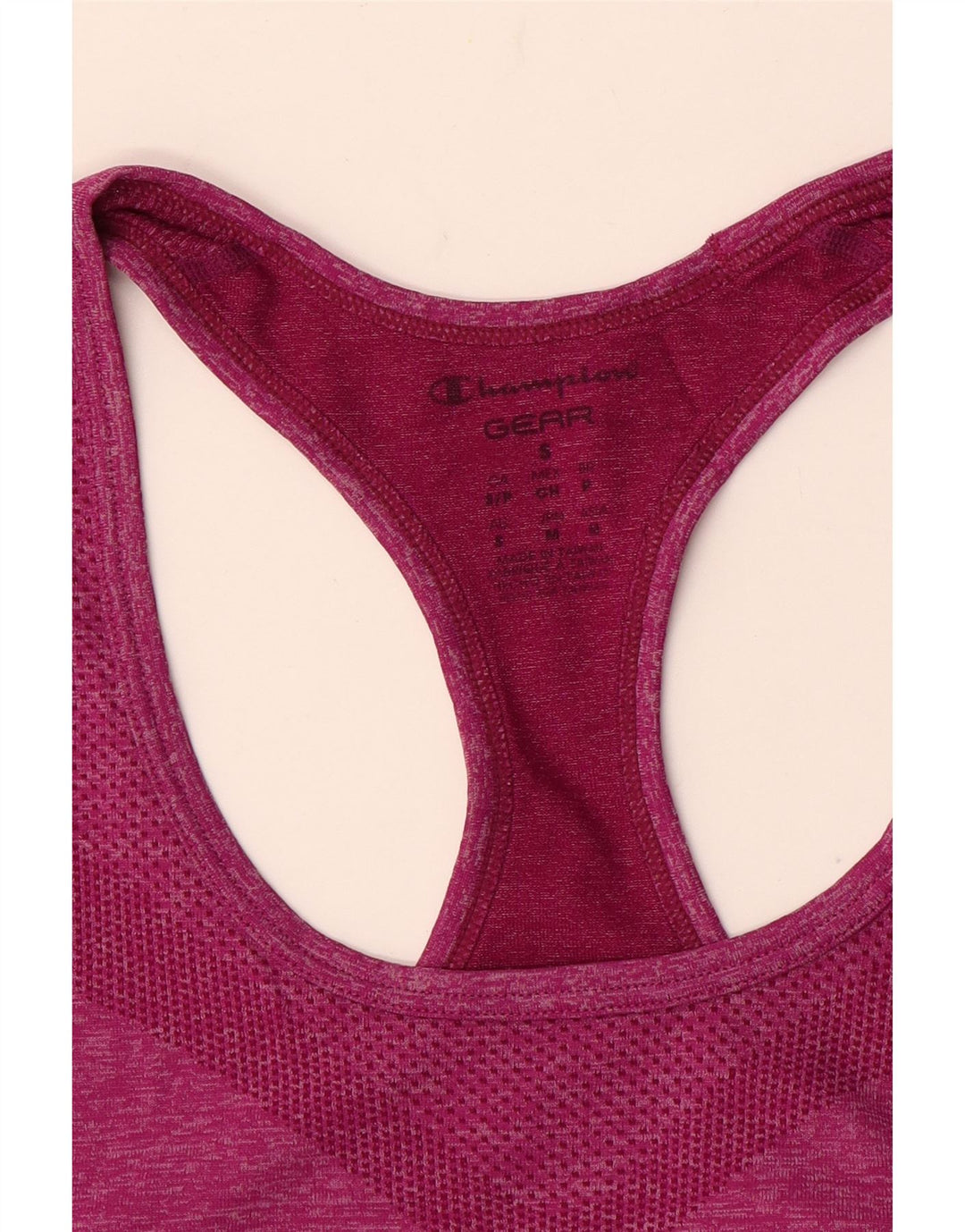 CHAMPION Débardeur Femme UK 10 Petit Rose