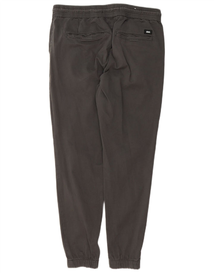 Zara Pantalon Chino Joggers Homme Moyen W32 L28 Gris Coton