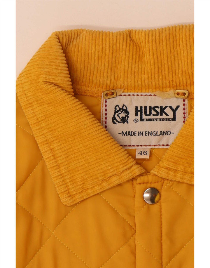 Husky Veste matelassée pour homme UK 46 3XL Jaune Polyamide