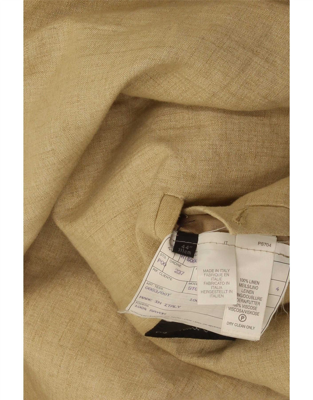 Paul Smith Veste Blazer 3 Boutons Homme UK 44 2XL Lin Beige