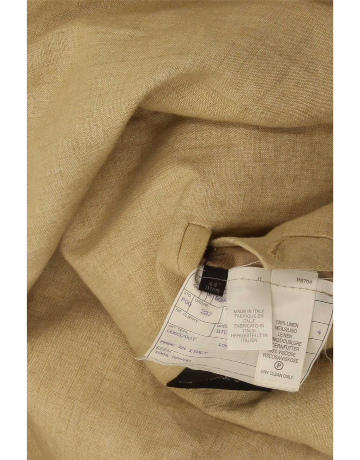 Paul Smith Veste Blazer 3 Boutons Homme UK 44 2XL Lin Beige