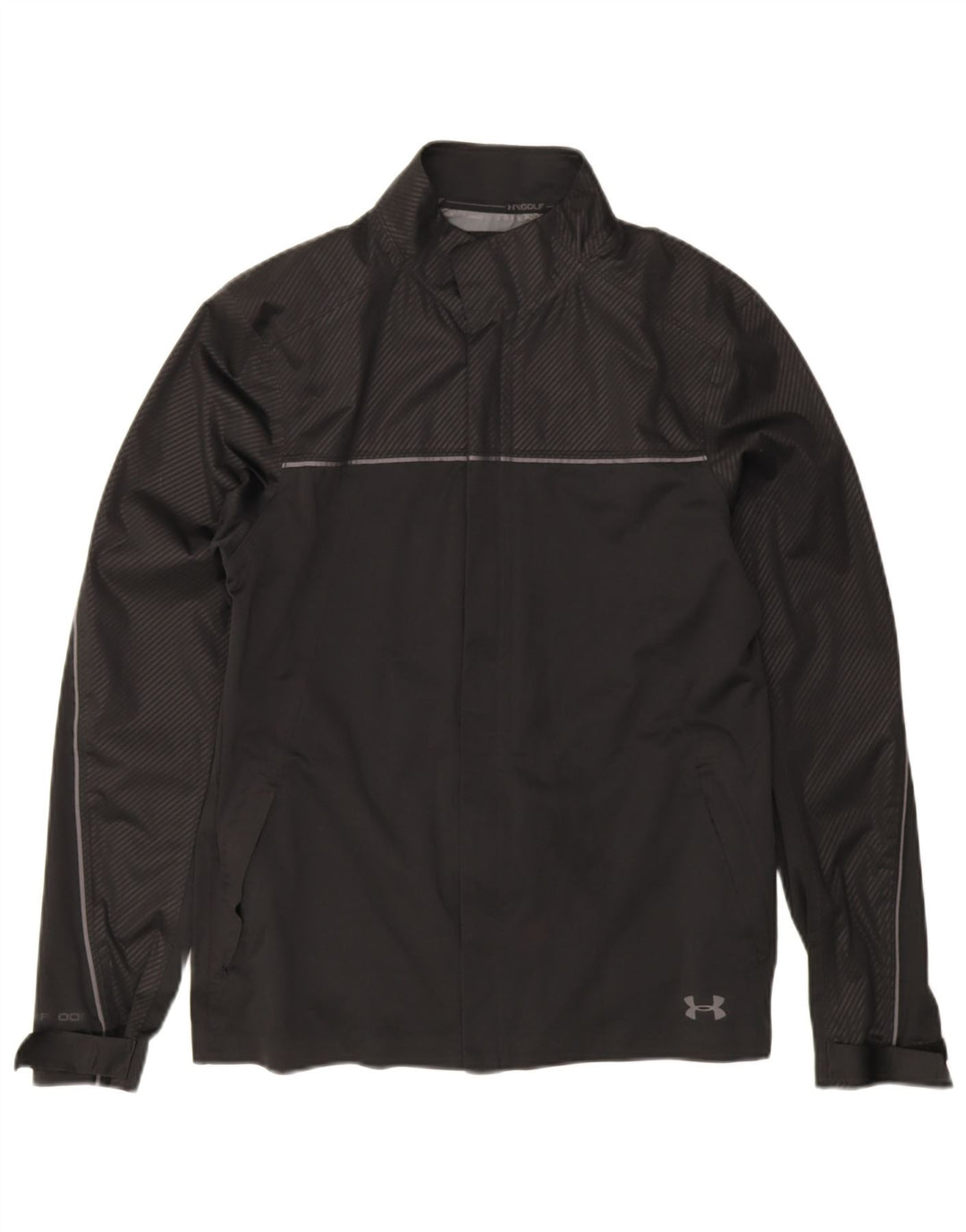 Under Armour Veste de survêtement pour homme en polyester à fines rayures noires