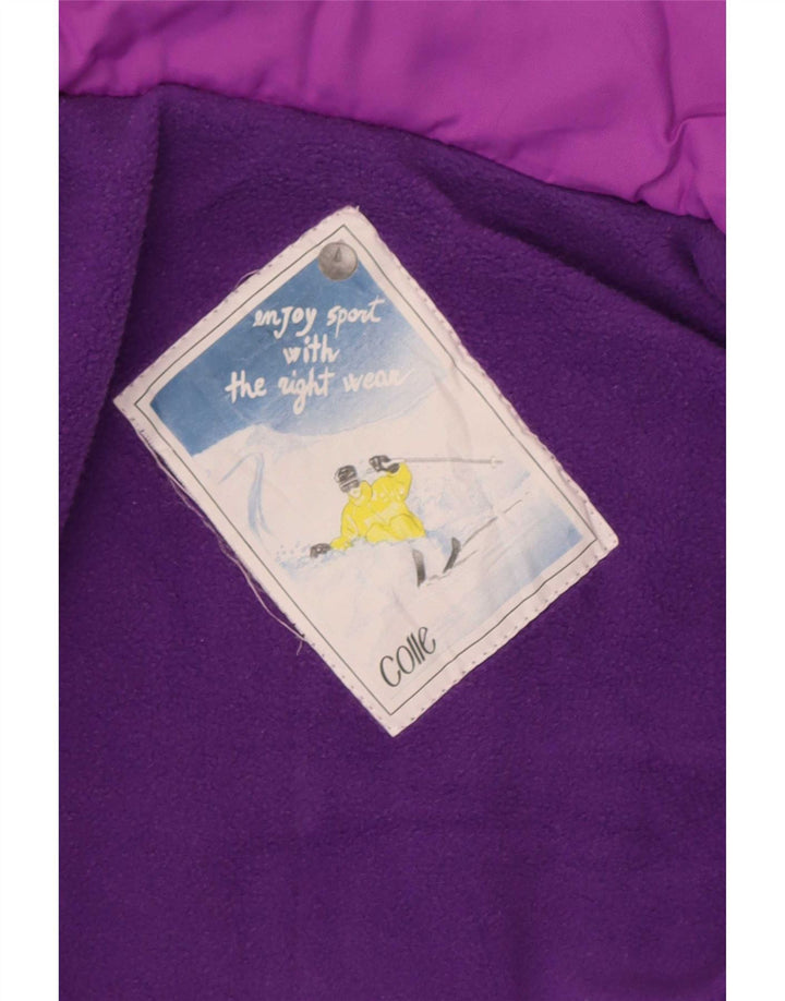 Colle Combinaison de ski pour femme UK 12 Violet moyen Colourblock