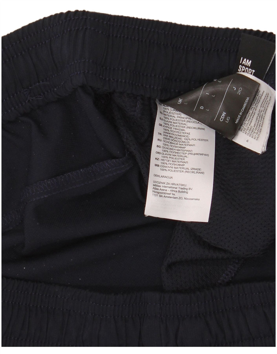 Adidas Pantalon de survêtement pour homme Large Bleu marine Polyester