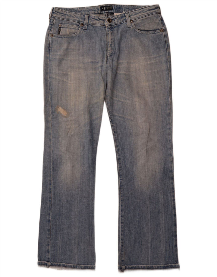 ARMANI Jean Bootcut Femme W30 L31 Bleu Coton
