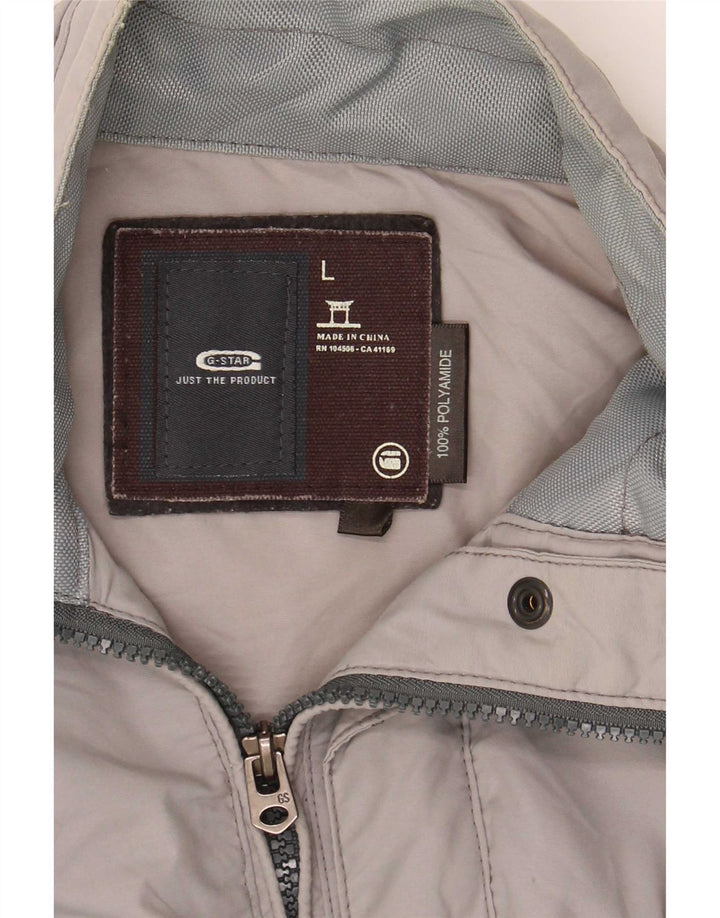 G-Star Veste militaire pour homme UK 40 Large Gris Polyamide