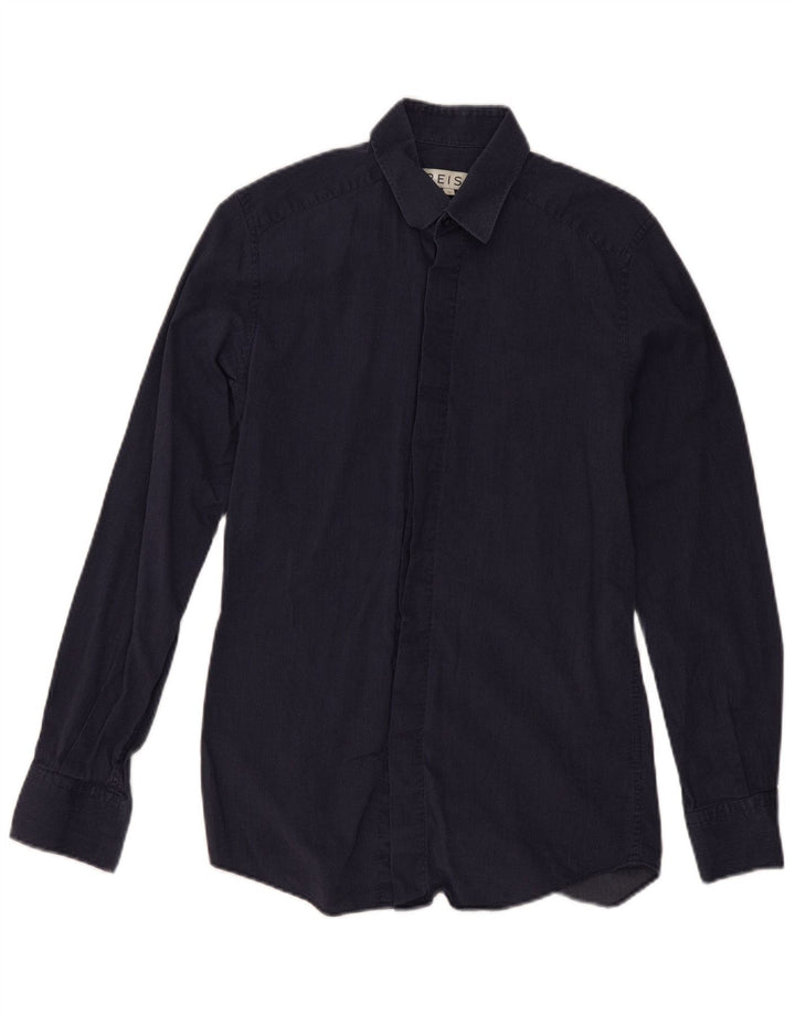 Chemise Reiss Homme Small Bleu Marine À Pois