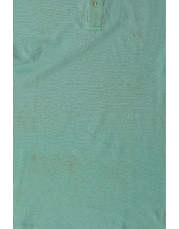 FILA Polo Homme IT 56 XL Bleu Coton