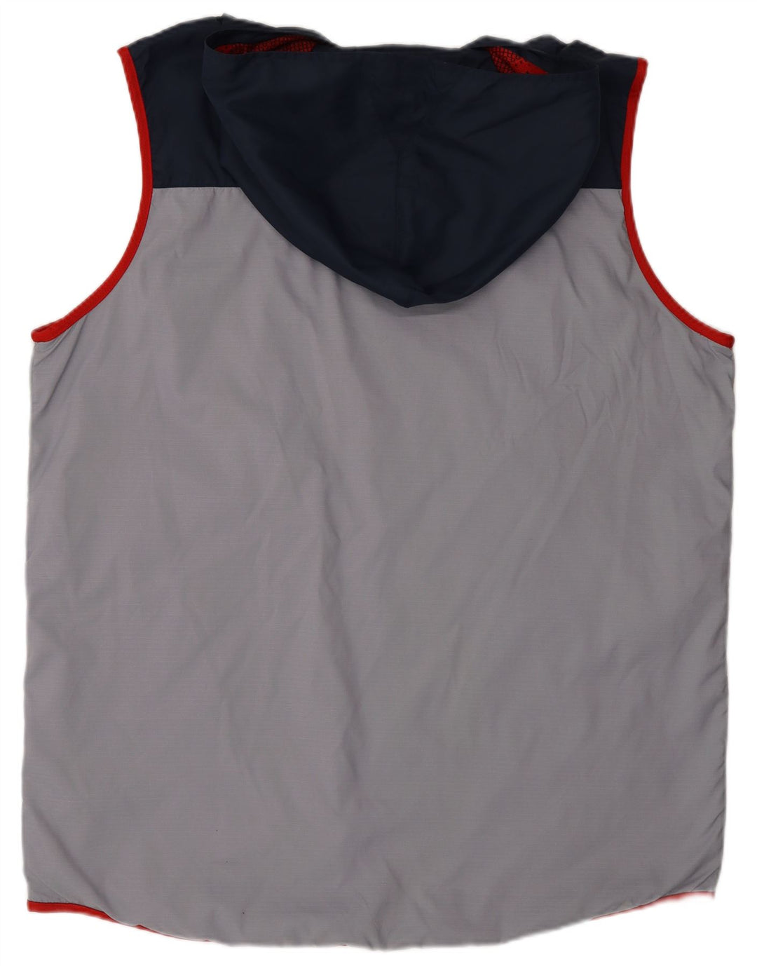Nike Mens Hooded Vest Top XL Grey Colourblock Nylon