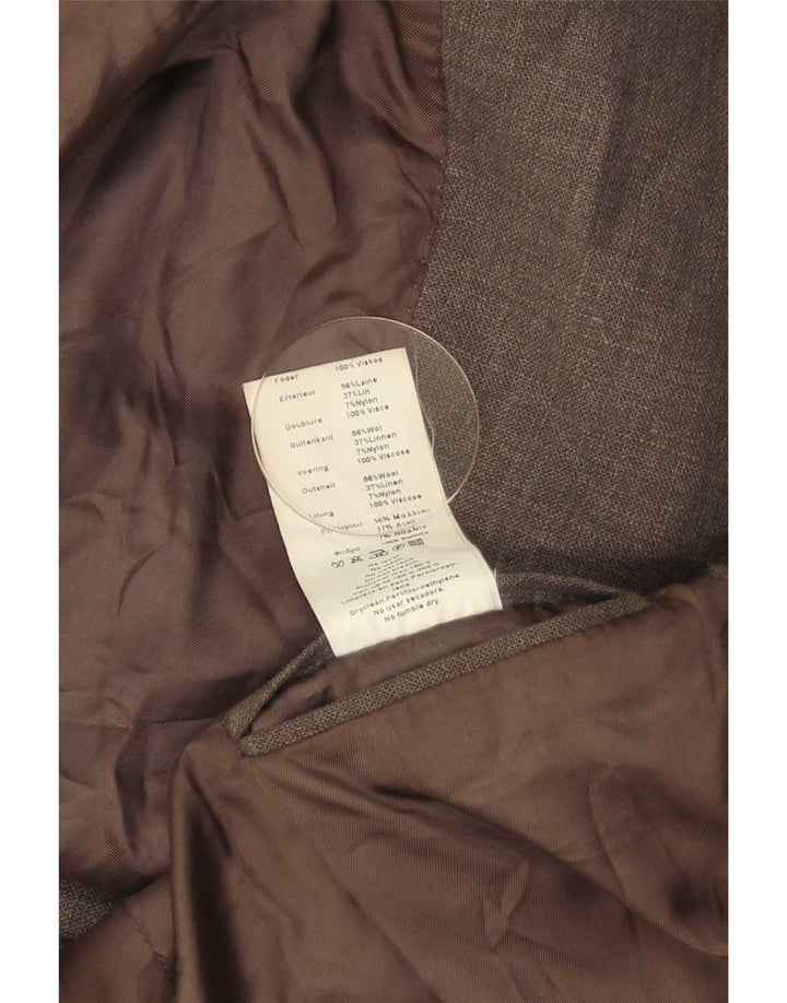 Massimo Dutti Veste Blazer 3 Boutons Homme EU 46 Petite Laine Grise