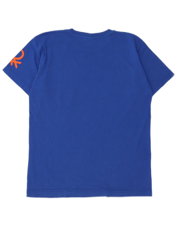 Benetton Garçons Disney Graphic T-Shirt Top 11-12 ans 2XL Bleu Coton