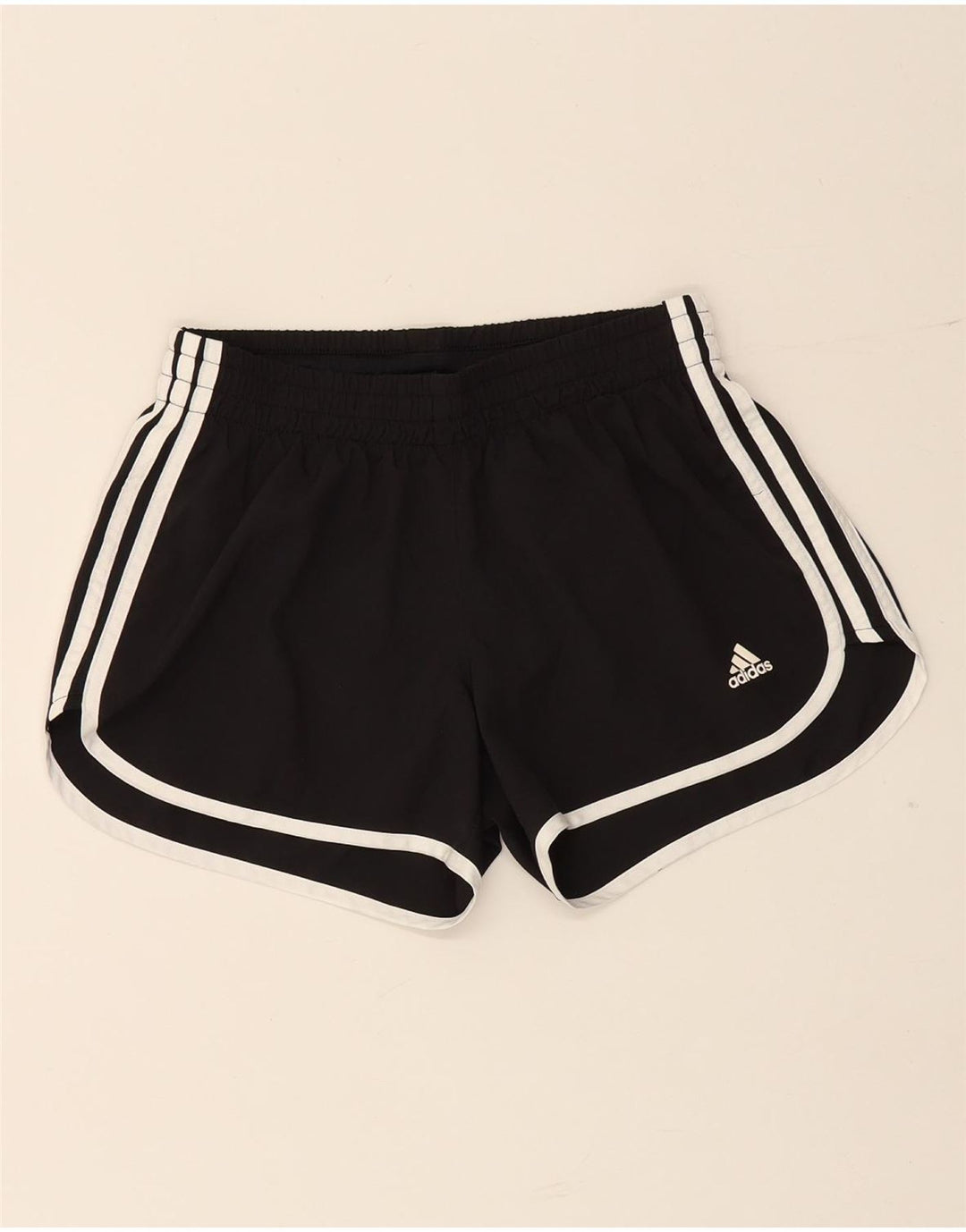 ADIDAS Short de sport pour femme UK 10 Petit Noir Polyester