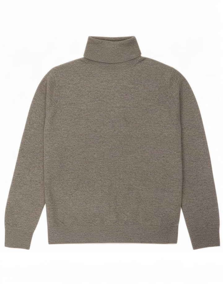 Marks & Spencer Pull surdimensionné à col roulé pour femme UK 10 Petit Gris