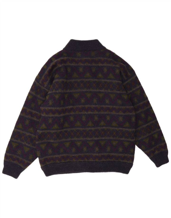 Settebello Pull Cardigan Homme Moyen Multicolore Géométrique