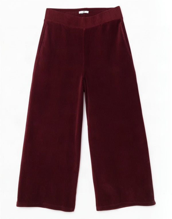 Marks & Spencer Pantalon de survêtement large pour femme UK 16 Large Bordeaux