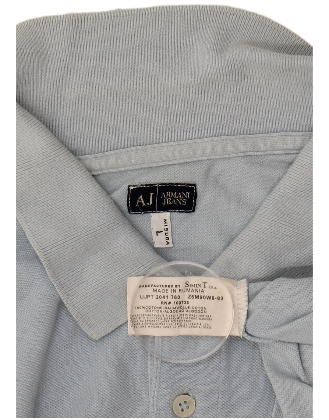 Armani Polo Homme Grand Bleu Coton