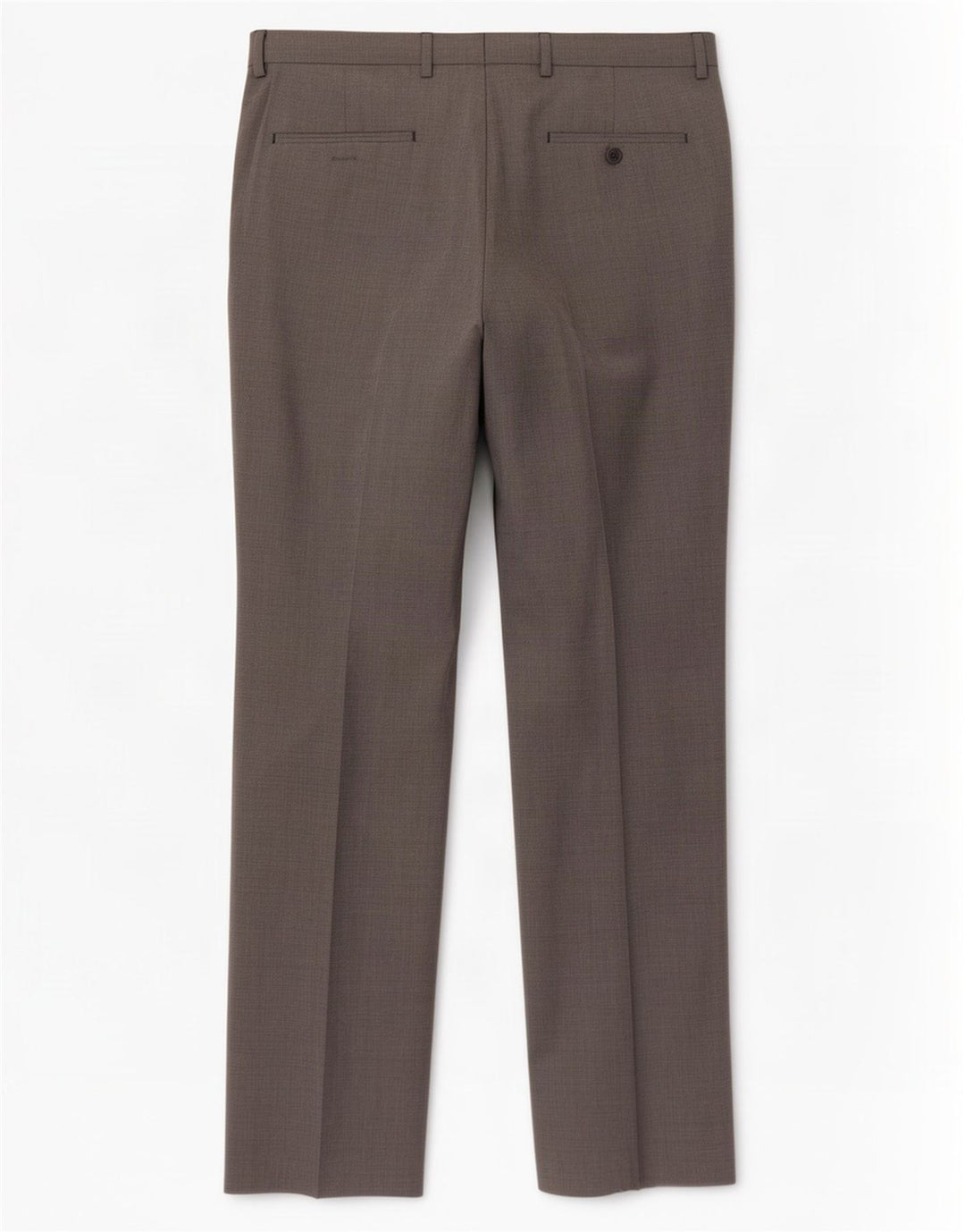Marks & Spencer Pantalon décontracté coupe ajustée pour homme W34 L33 Gris Polyester