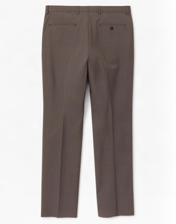 Marks & Spencer Pantalon décontracté coupe ajustée pour homme W34 L33 Gris Polyester