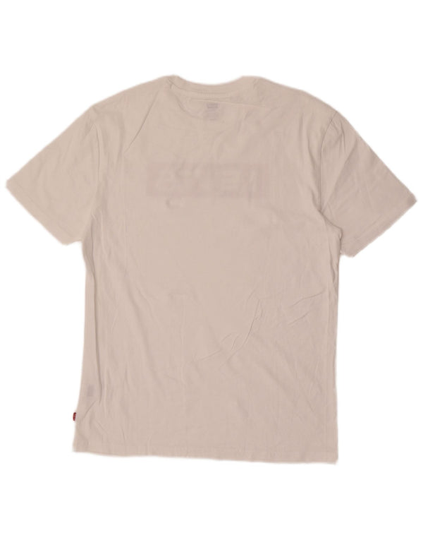 Levi's Tee-Shirt Graphique Homme Blanc Moyen Coton