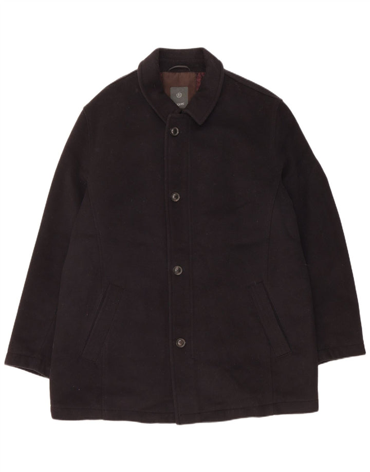 Bugatti Manteau Homme UK 42 XL Laine Noire