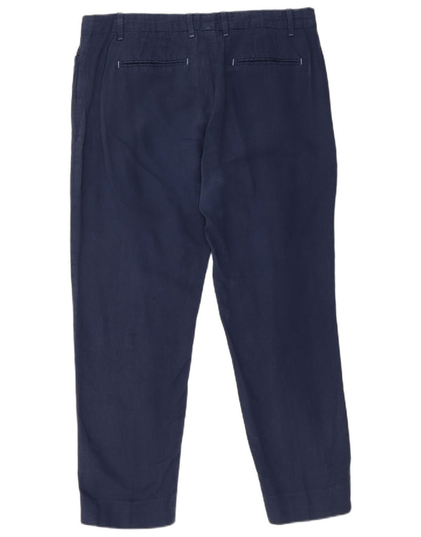 Gap Pantalon court slim pour femme UK 12 Medium W32 L25 Bleu marine Coton