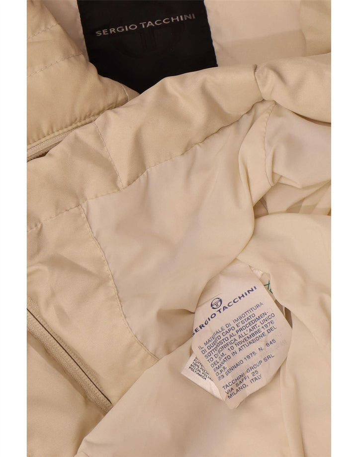 Sergio Tacchini Veste matelassée pour femme UK 18 XL Polyamide blanc cassé