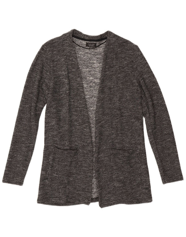 Zara Homme Cardigan Pull Petit Noir Moucheté Coton