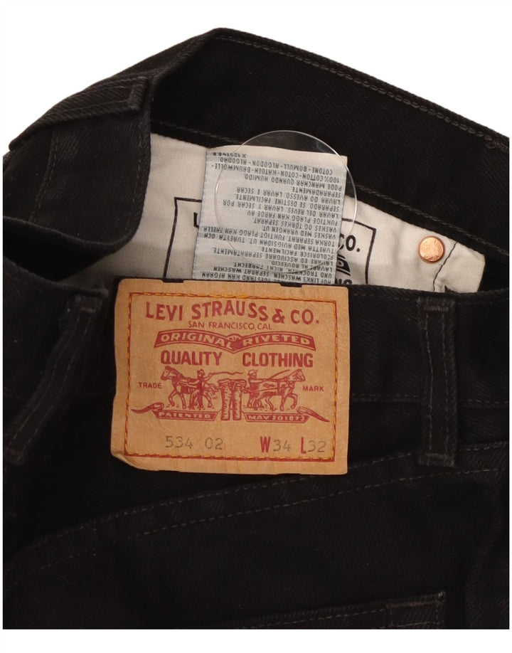 Levi's Jean Droit 534 Homme W34 L28 Noir Coton
