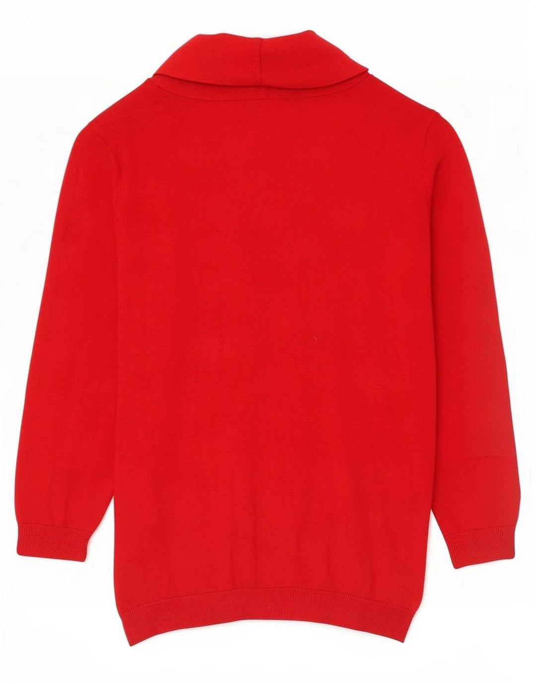 Chaps Pull à col châle pour femme UK 12 Soie rouge moyen