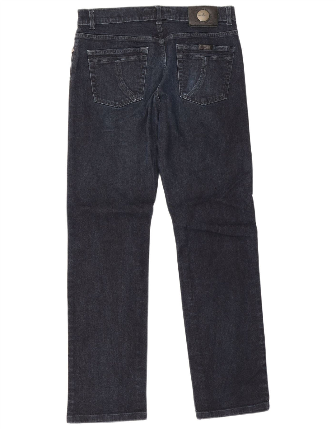 Trussardi Femme Jean Droit W33 L29 Bleu Marine Coton