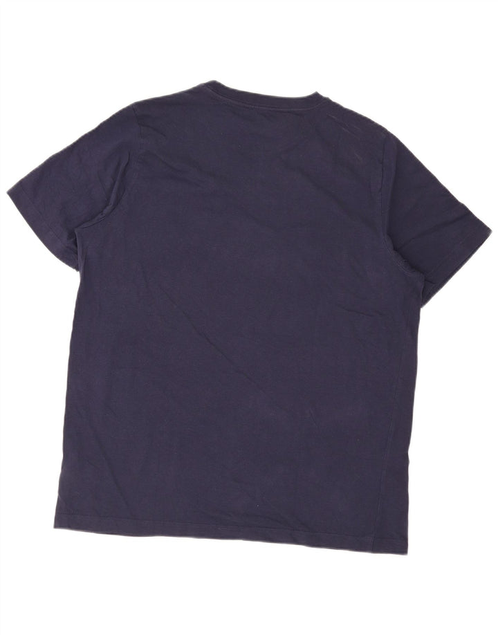 Puma T-shirt graphique pour hommes, grand, bleu marine, coton