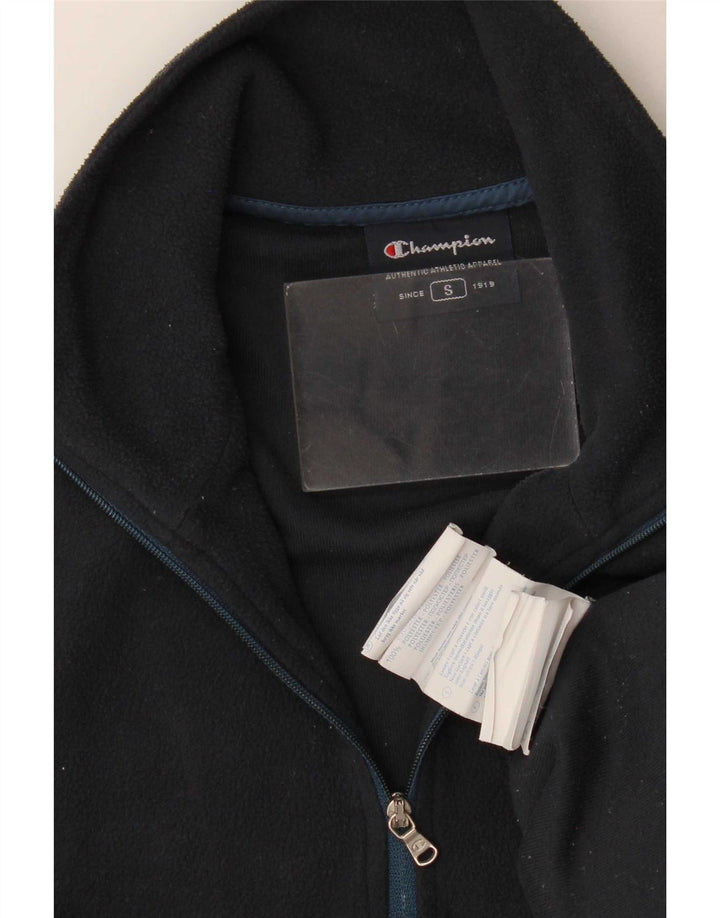 Champion Pull polaire à col zippé pour homme Petit bleu marine Polyester