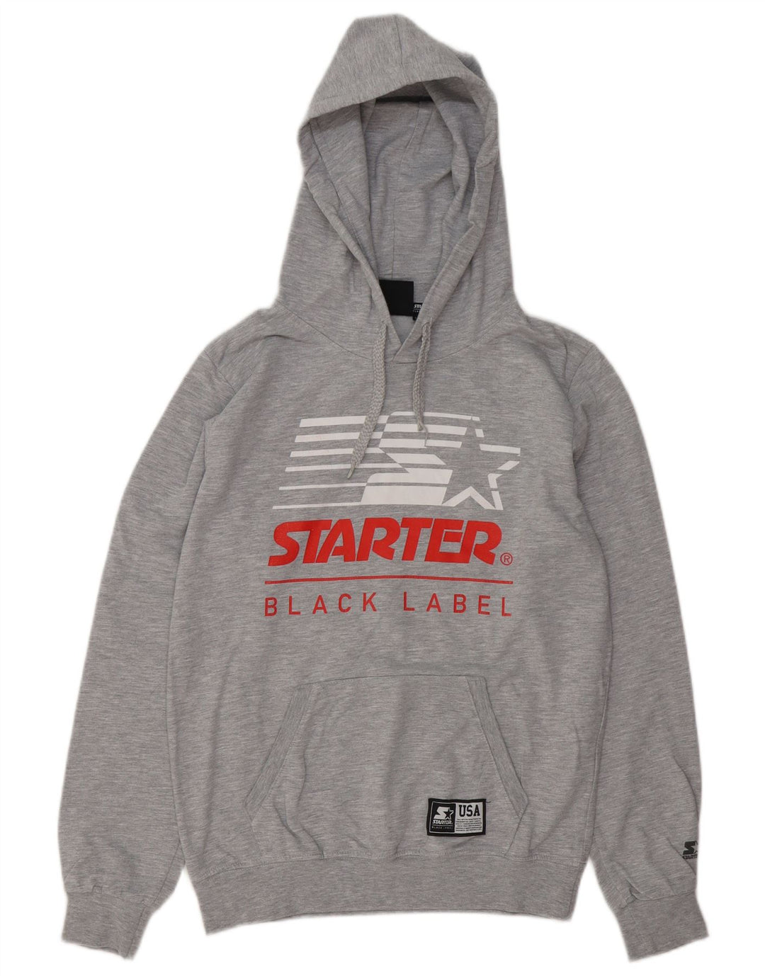 Starter Pull à Capuche Graphique Homme Gris Moyen Coton