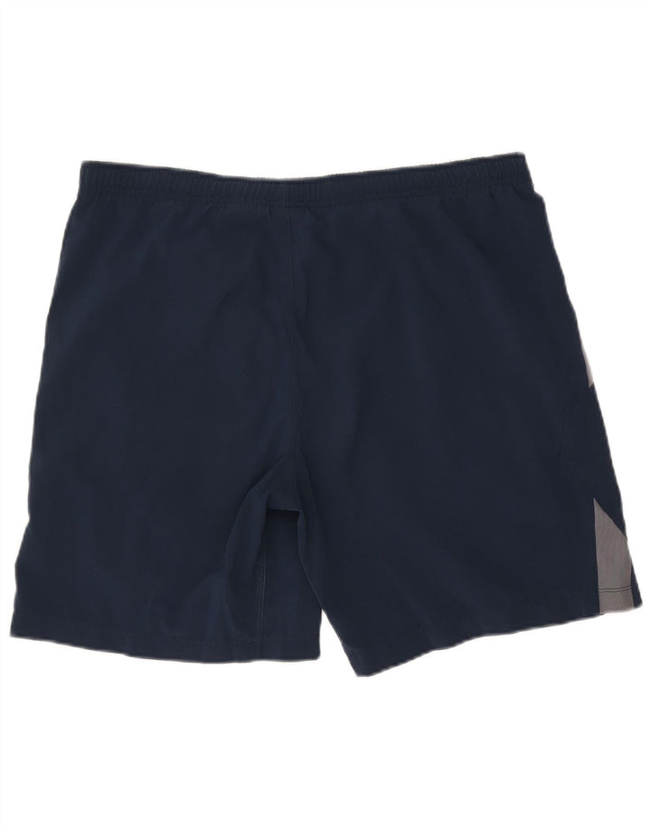 Nike Short de sport pour homme Petit polyester color block bleu marine