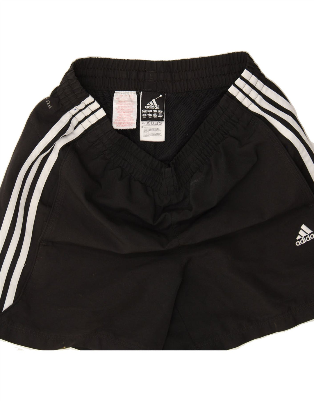ADIDAS Boys Climalite Sport Shorts 13-14 Years Black Polyester Vintage Adidas and Second-Hand Adidas from Messina Hembry 