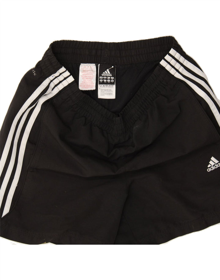 ADIDAS Boys Climalite Sport Shorts 13-14 Years Black Polyester Vintage Adidas and Second-Hand Adidas from Messina Hembry 