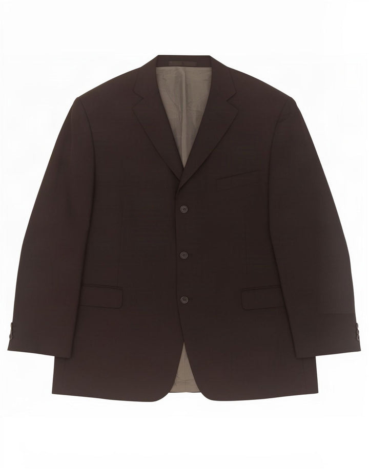 Marks & Spencer Veste blazer à 3 boutons pour homme UK 48 2XL Noir Polyester