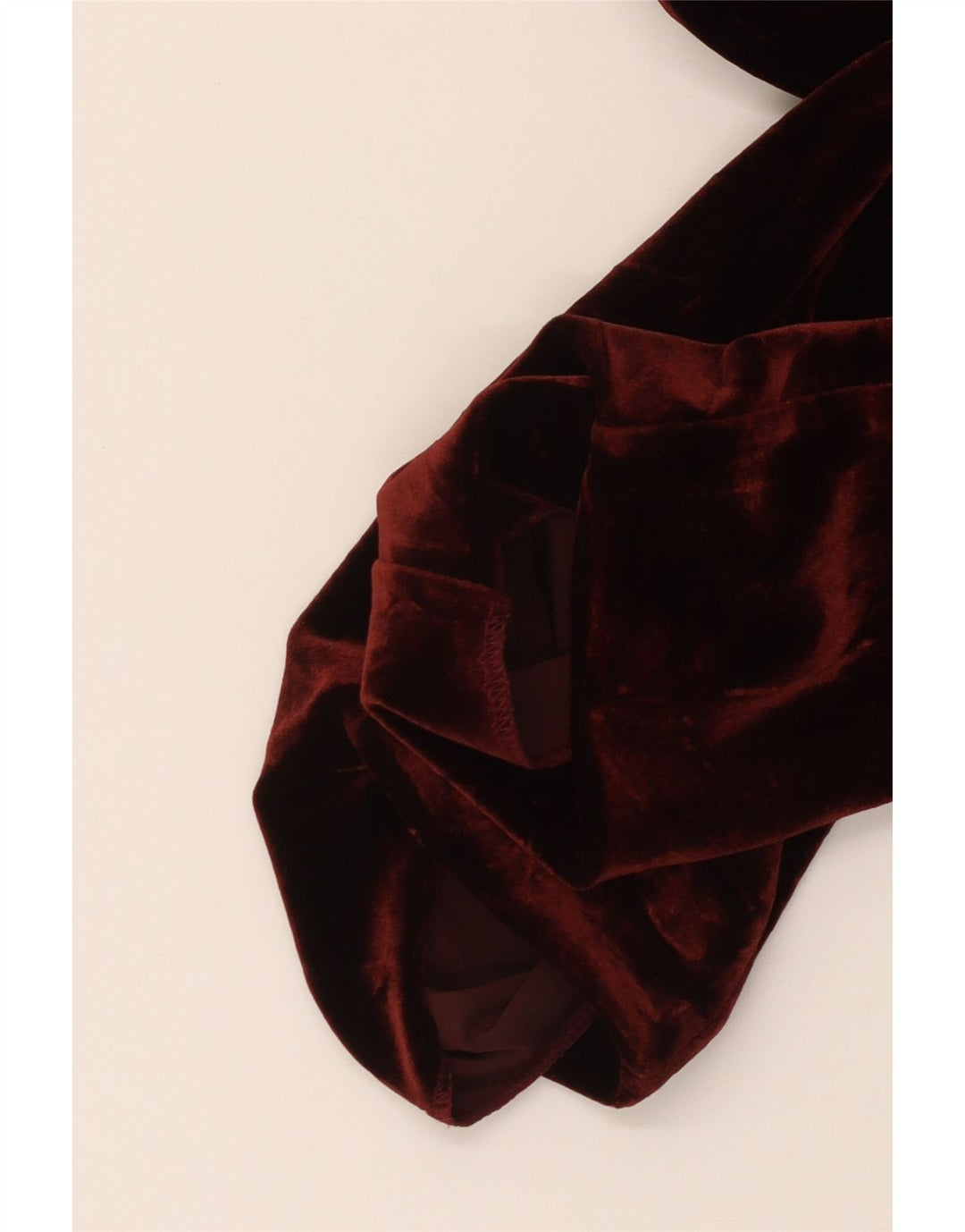 VINTAGE Femme 3 Bouton Velours Blazer Veste UK 10 Petit Bordeaux