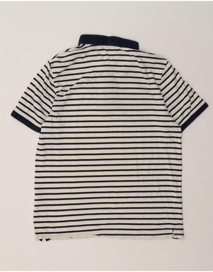 Lyle & Scott Polo Homme Large Blanc Rayé Coton