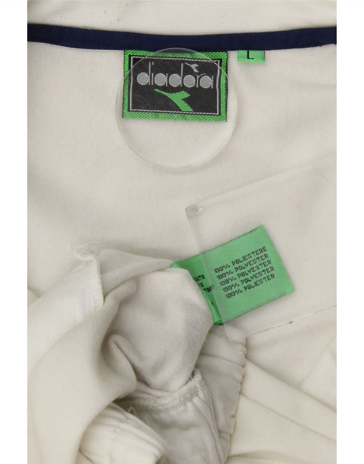 DIADORA Veste de Survêtement Graphique Homme Large Blanc Colorblock