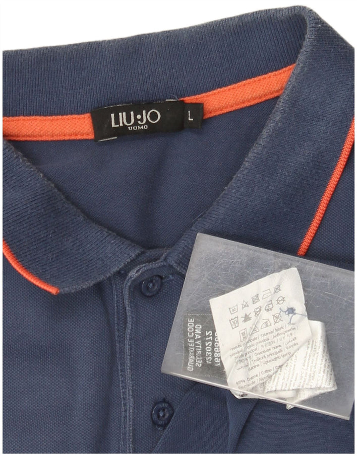 Liu Jo Polo Homme Grand Bleu Marine Coton
