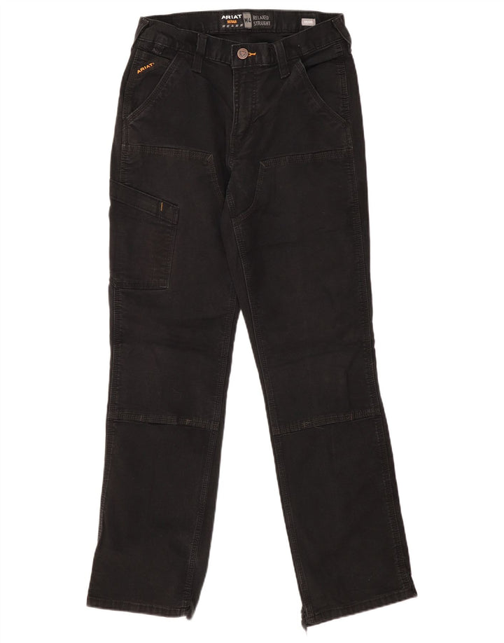 ARIAT Pantalon cargo droit coupe décontractée pour homme W29 L32 Noir Coton