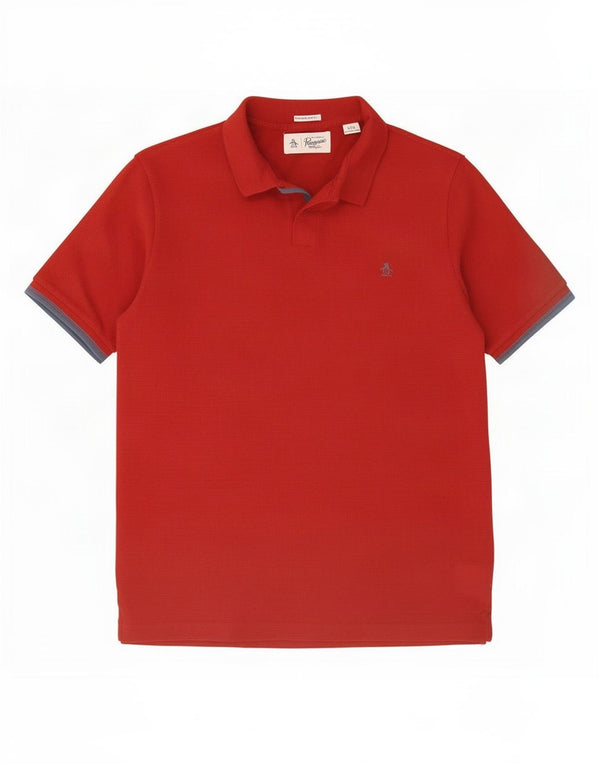 Penguin Polo Heritage Slim Fit Homme Marron Rayé Coton
