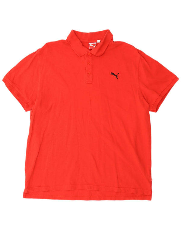 Puma Polo Homme XL Rouge Coton