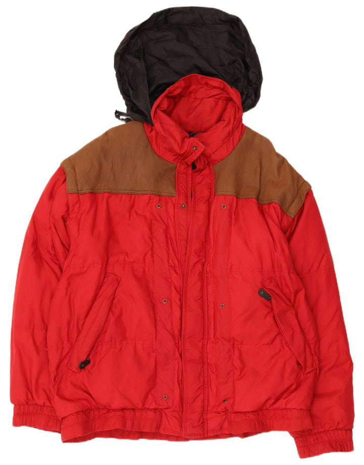 Daniel Hechter Veste matelassée IT 52 XL Rouge Colourblock Polyamide